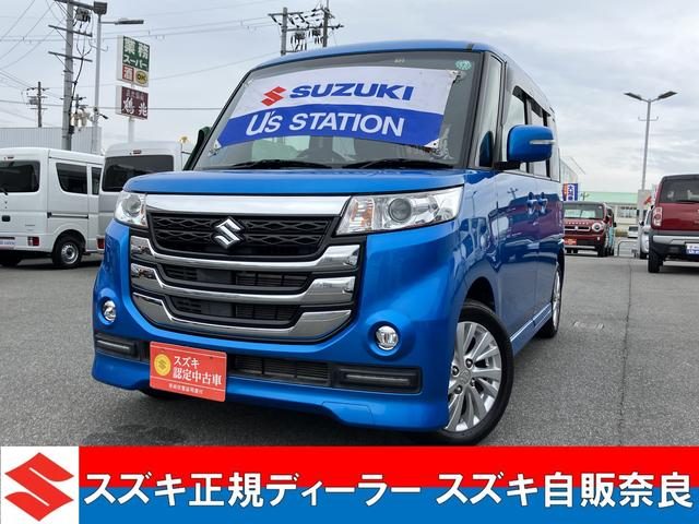スペーシア　カスタムＺ　社外オーディオ　ＥＴＣ　両側電動スライド