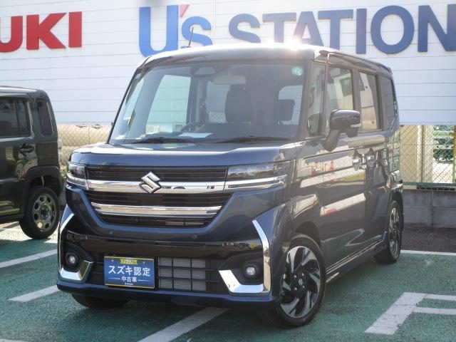 スペーシア　カスタム　カスタムＨＹＢＲＩＤ　ＸＳ　純正９インチ