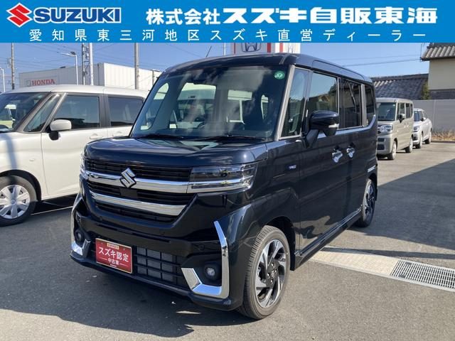 スペーシア　カスタム　ＨＹＢＲＩＤ　ＸＳ　９インチナビ・全方位