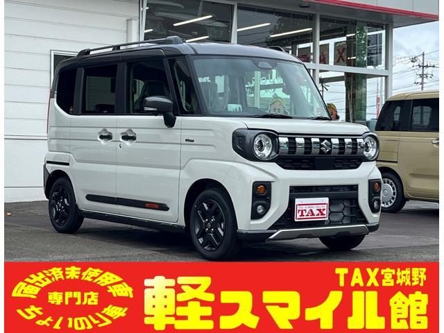 スペーシア　ギア　ハイブリッドＸＺ　／届出済未使用車／衝突