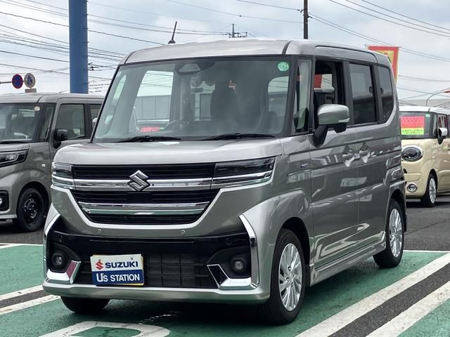 スペーシア　カスタム　カスタム　ＨＹＢＲＩＤ　ＧＳ　全方位モニ