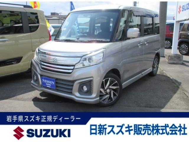 スペーシア　カスタム　４ＷＤ　ＸＳターボ　４ＷＤ　ナビ　全方位カメラ　
