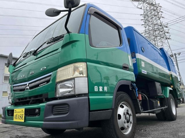 キャンター　３．２ｔ積み巻込み式パッカー車