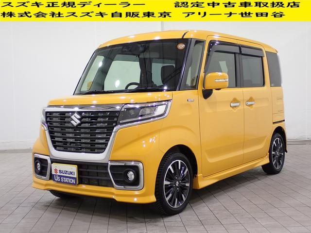 スペーシア　カスタム　カスタムＨＹＢＲＩＤ　ＸＳ　ナビ　後席モ