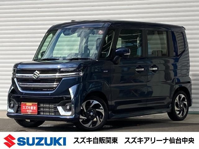 スペーシア　カスタム　ＨＹＢＲＩＤ　ＸＳ　９インチナビ＆全方位