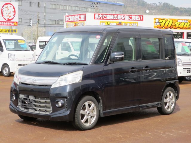 スペーシア　カスタム　ＧＳ　ナビ　オートＡＣ・ライト　ＰＵＳＨ