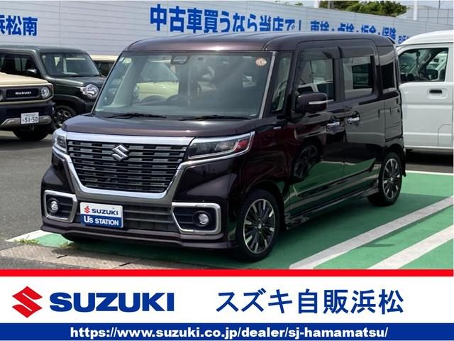スペーシア　カスタム　ＨＹＢＲＩＤ　ＸＳ　両側電動ＳＤ　ナビ　