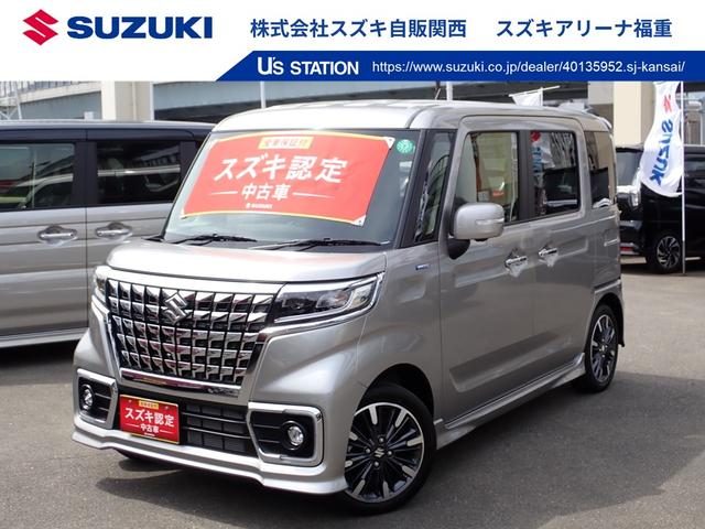 スペーシア　カスタム　４ＷＤ　ＨＹＢＲＩＤ　ＸＳ　全方位モニター付ナビ