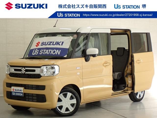 スペーシア　ＨＹＢＲＩＤ　Ｘ　全方位モニター付ナビ　