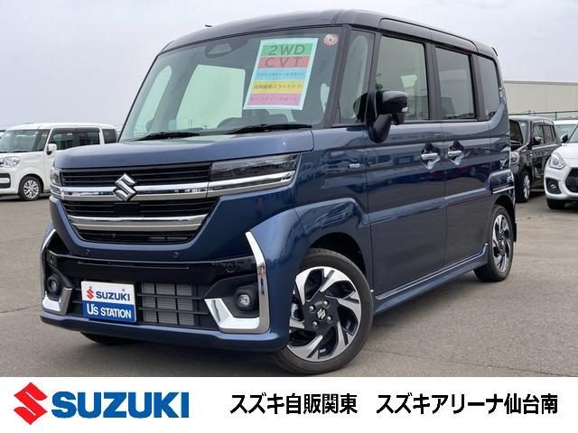 スペーシア　カスタム　ＨＹＢＲＩＤ　ＸＳターボ　全方位モニター