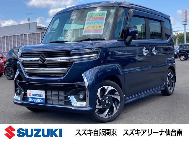 スペーシア　カスタム　ＨＹＢＲＩＤ　ＸＳターボ　全方位モニター