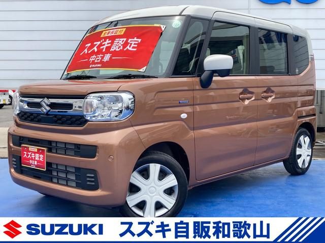 スペーシア　ＨＹＢＲＩＤ　Ｘ　　　デモカー使用車　前