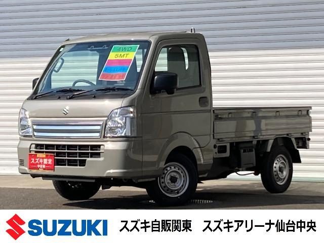 キャリイトラック　４ＷＤ　ＫＣエアコン・パワステ農繁　７型　衝突軽