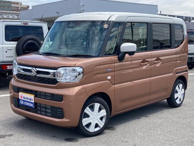 スペーシア　ＨＹＢＲＩＤ　Ｘ　スライドドア　純正ナビ