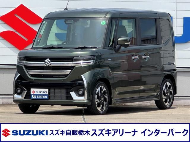 スペーシア　カスタム　ＨＹＢＲＩＤ　ＸＳターボ　全方位モニター
