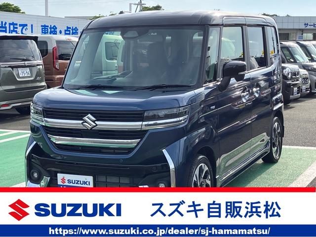 スペーシア　カスタム　ＨＹＢＲＩＤ　ＸＳターボ　全方位モニター
