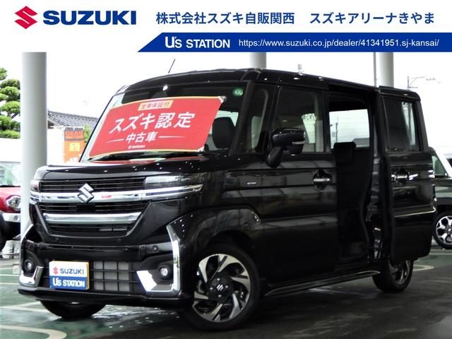 スペーシア　カスタム　カスタム　ＨＹＢＲＩＤ　ＸＳターボ　スズ