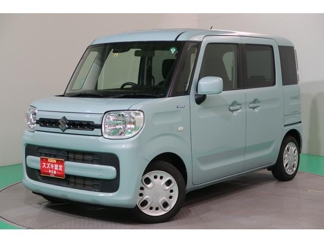 スペーシア　ＨＹＢＲＩＤ　Ｇ　純正ナビＴＶ　両側スラ