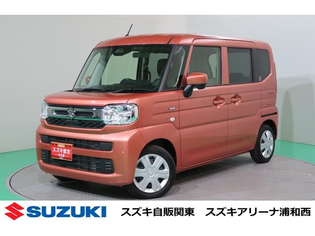 スペーシア　ＨＹＢＲＩＤ　Ｘ　全方位モニター付き純正