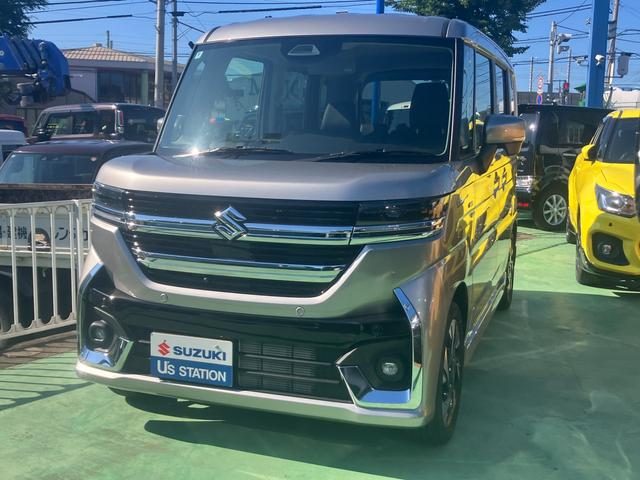 スペーシア　カスタム　カスタム　ＨＹＢＲＩＤ　ＸＳ　電動パーキ