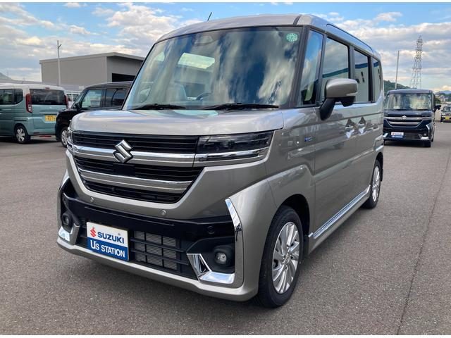 スペーシア　カスタム　ＨＹＢＲＩＤ　ＧＳ　全方位モニター付ナビ
