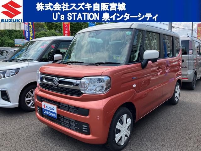 スペーシア　４ＷＤ　ＨＹＢＲＩＤ　Ｘ　　４ＷＤ　　純正ナビ・