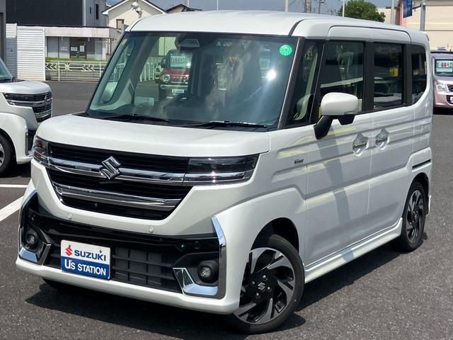 スペーシア　カスタム　４ＷＤ　カスタム　ＨＹＢＲＩＤ　ＸＳ　全方位ナビ