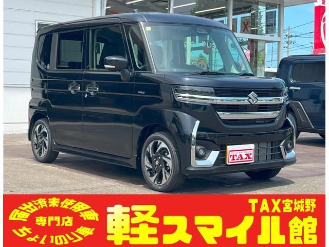 スペーシア　カスタム　ハイブリッドＸＳ　／届出済未使用車／衝突