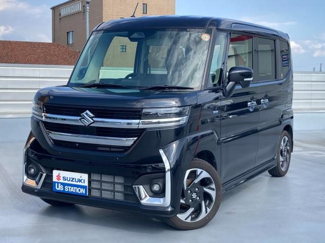 スペーシア　カスタム　ＨＹＢＲＩＤ　ＸＳ　全方位ナビ　ＲＯＣＫ