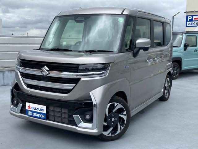 スペーシア　カスタム　ＨＹＢＲＩＤ　ＸＳターボ　全方位ナビ　ア
