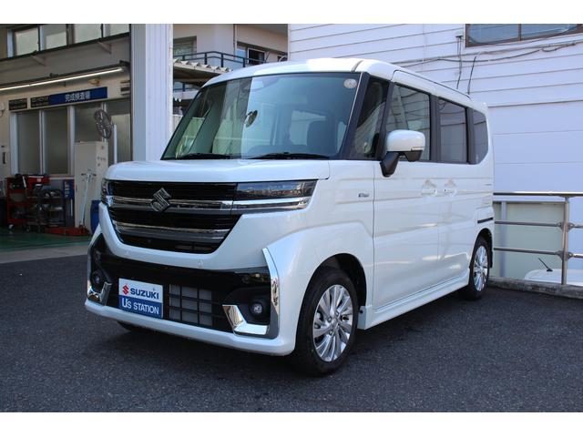 スペーシア　カスタム　カスタム　ＨＹＢＲＩＤ　ＧＳ　全方位モニ