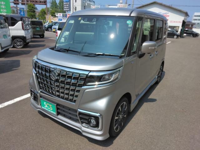 スペーシア　カスタム　ハイブリッドＸＳ　全方位モニター付ナビ