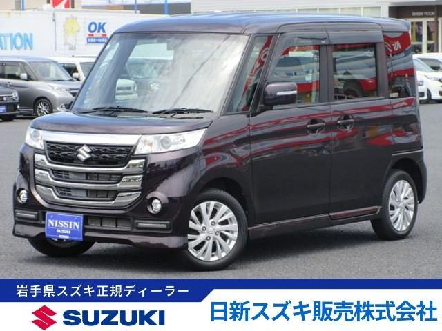 スペーシア　カスタムＺ　４ＷＤ　４ＷＤ　バックカメラ付フルセグナビ　左側