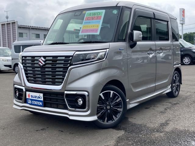 スペーシア　カスタム　４ＷＤ　カスタム　ＨＹＢＲＩＤ　ＸＳターボ　ナビ
