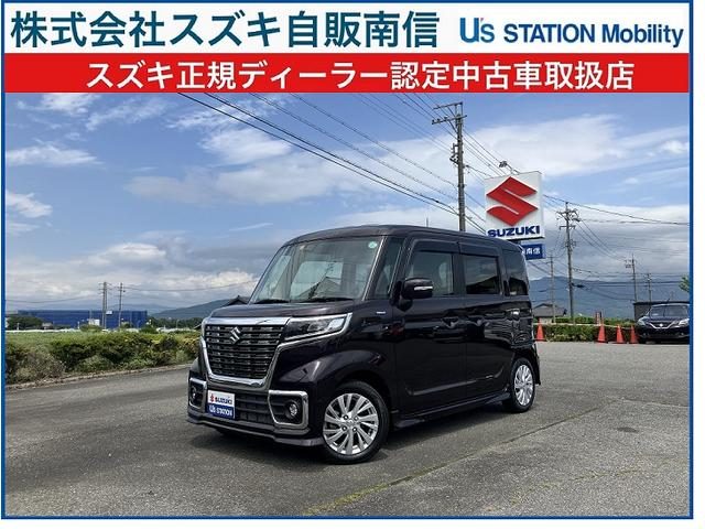 スペーシア　カスタム　４ＷＤ　ＨＹＢＲＩＤ　ＧＳ　４ＷＤＣＶＴ　ナビ　