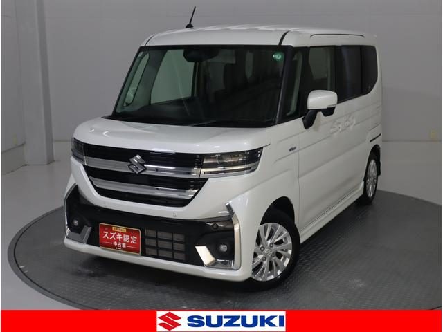 スペーシア　カスタム　４ＷＤ　カスタム　ＨＹＢＲＩＤ　ＧＳ　純正ナビ・