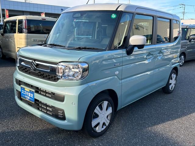 スペーシア　ＨＹＢＲＩＤ　Ｘ　元試乗車　全方位モニタ