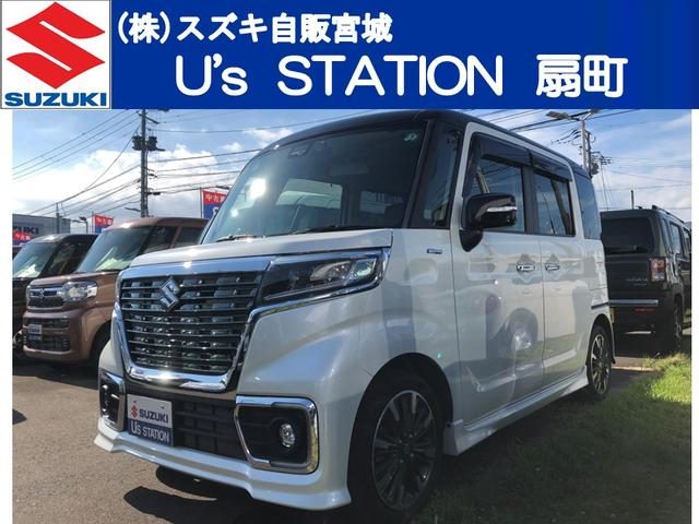 スペーシア　カスタム　ＨＹＢＲＩＤ　ＸＳ　８インチカーナビ　バ
