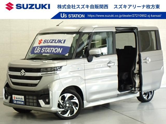 スペーシア　カスタム　４ＷＤ　カスタム　ＨＹＢＲＩＤ　ＸＳ　全方位モニ