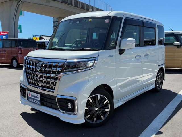 スペーシア　カスタム　ＨＹＢＲＩＤ　ＸＳ　全方位モニターナビ　