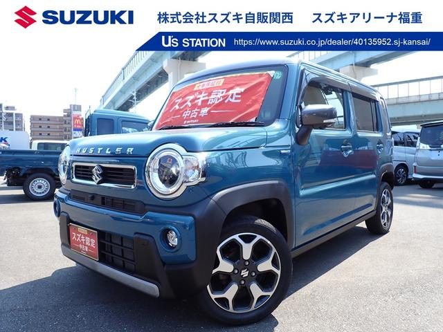 ハスラー　ＨＹＢＲＩＤ　Ｘ　全方位モニター付９ナビ