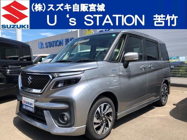 ソリオ　バンディット　ＨＹＢＲＩＤ　ＭＶ　８インチナビ　後席両
