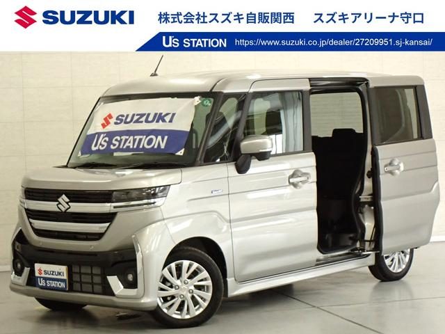 スペーシア　カスタム　カスタム　ＨＹＢＲＩＤ　ＧＳ　全方位モニ