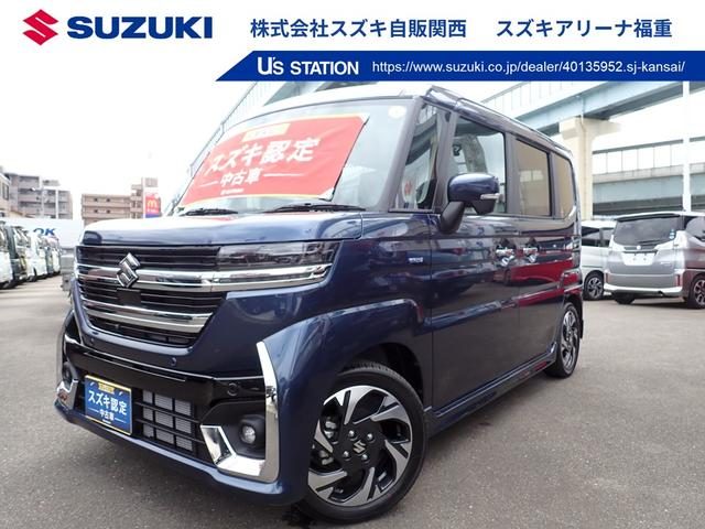 スペーシア　カスタム　ＨＹＢＲＩＤ　ＸＳターボ　全方位カメラ付