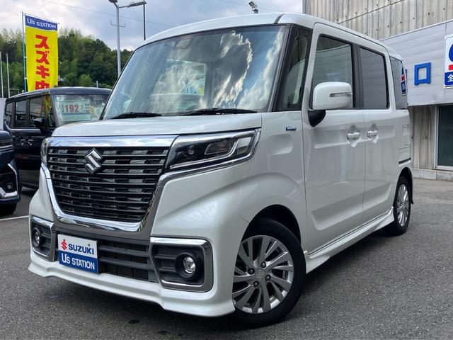 スペーシア　カスタム　カスタム　ＨＹＢＲＩＤ　ＧＳ　前後ブレー