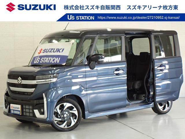 スペーシア　カスタム　カスタム　ＨＹＢＲＩＤ　ＸＳ　全方位モニ