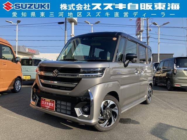 スペーシア　カスタム　ＨＹＢＲＩＤ　ＸＳ　９インチナビ・全方位