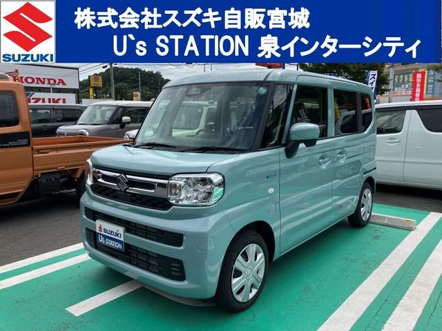 スペーシア　ＨＹＢＲＩＤ　Ｘ　　２ＷＤ　　純正ナビ・