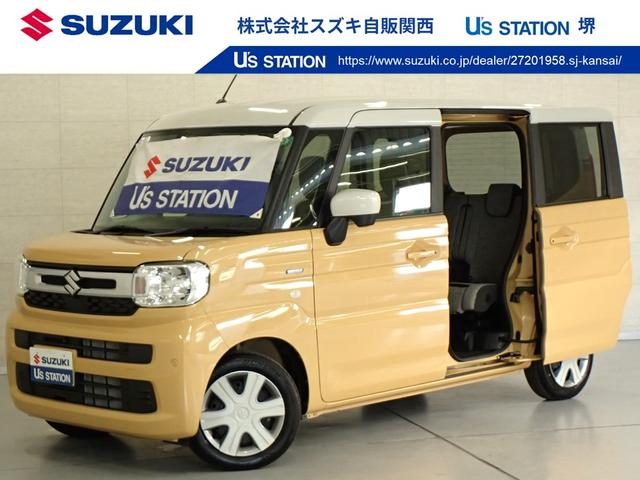 スペーシア　ＨＹＢＲＩＤ　Ｘ　全方位モニター付ナビ　