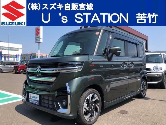 スペーシア　カスタム　ＨＹＢＲＩＤ　ＸＳ　全方位カメラ付９イン